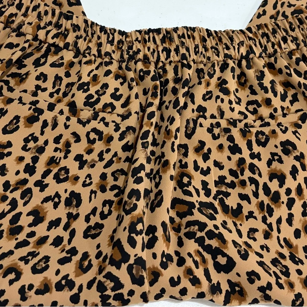 J. Crew Leopard Jamie pant with elastic waist - Picture 6 of 8